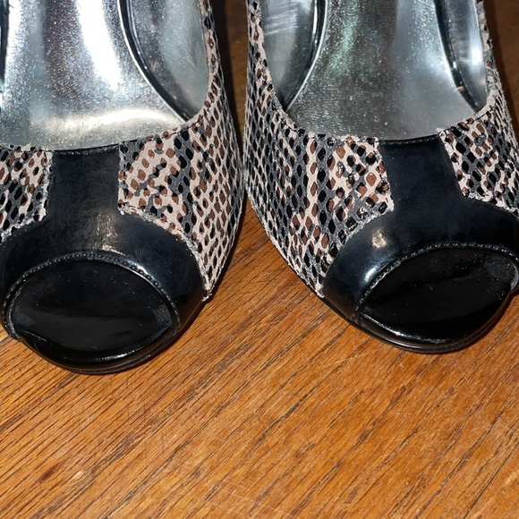 •JS BY JESSICA SIMPSON•WONDA FAUX REPTILE ANIMAL PRINT HEELS SIZE 7 EUC - Picture 7 of 7